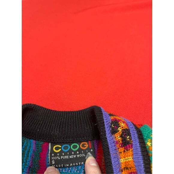 Vintage COOGI Wool Knitted Cosby Cardigan Sweater Size S Made In Australia RARE - Picture 2 of 13
